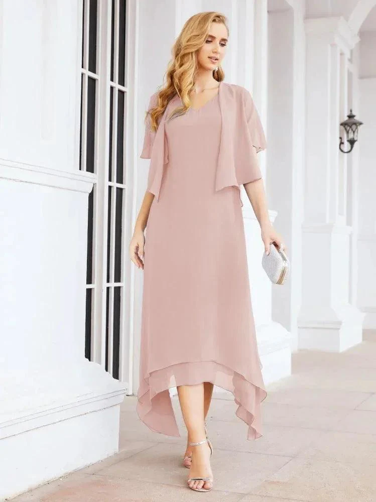 Sunnderly Two-Piece A-line Mother of The Bride Dress Formal Party Gown Dress SY28073 - Image 17