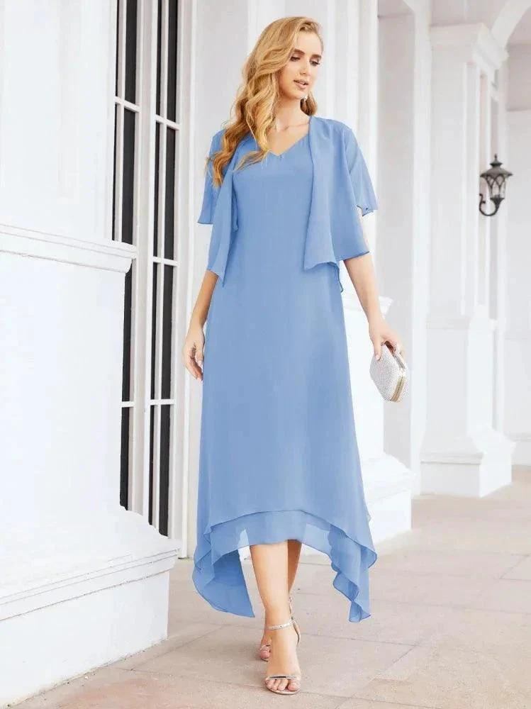 Sunnderly Two-Piece A-line Mother of The Bride Dress Formal Party Gown Dress SY28073 - Image 19
