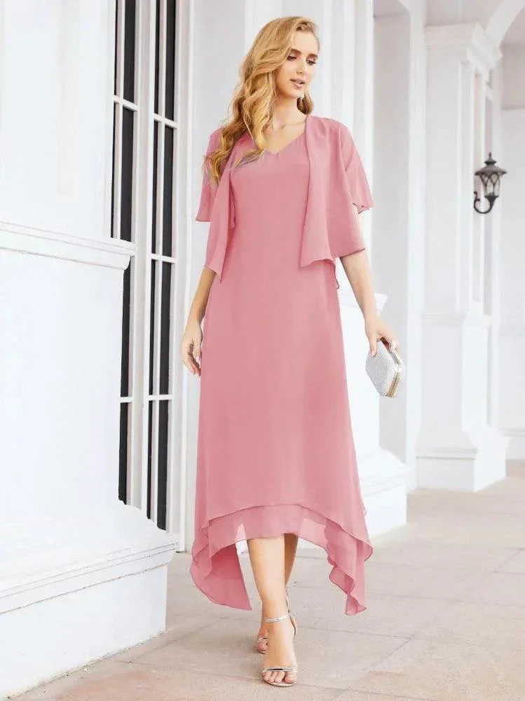 Sunnderly Two-Piece A-line Mother of The Bride Dress Formal Party Gown Dress SY28073 - Image 21