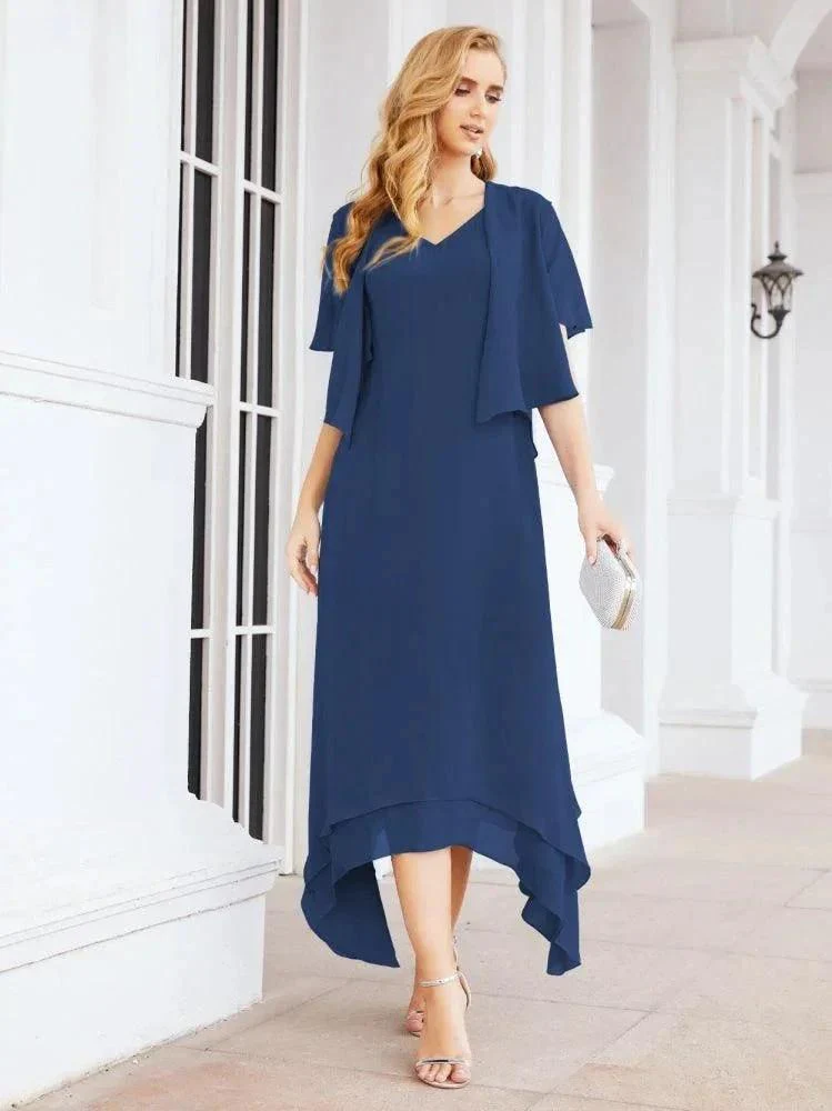 Sunnderly Two-Piece A-line Mother of The Bride Dress Formal Party Gown Dress SY28073 - Image 25