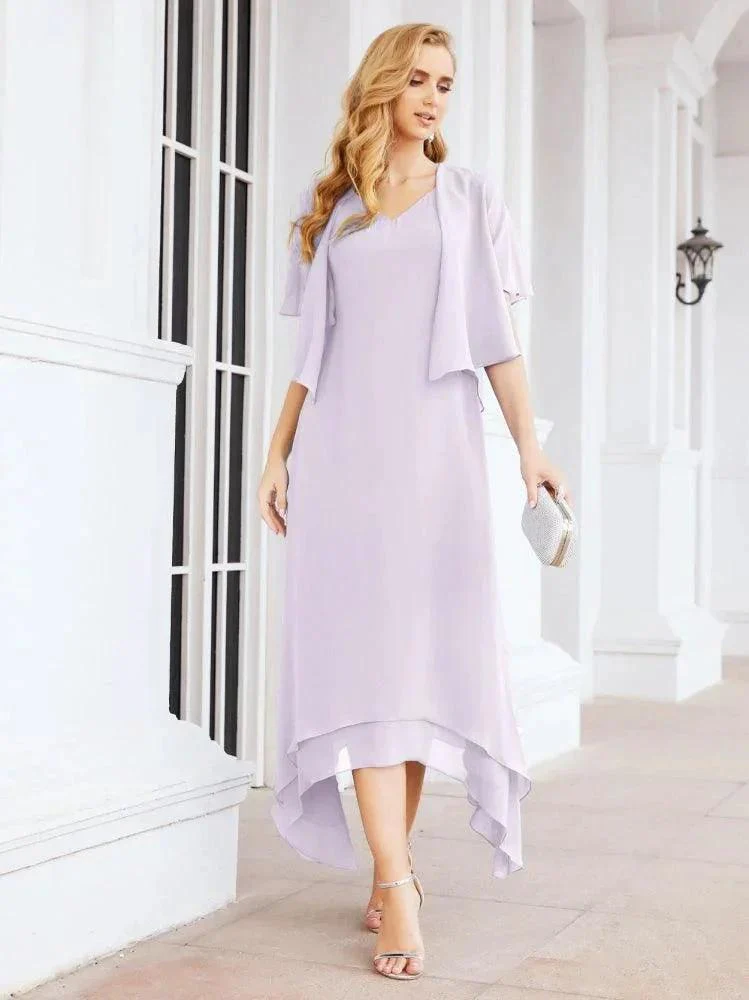 Sunnderly Two-Piece A-line Mother of The Bride Dress Formal Party Gown Dress SY28073 - Image 27