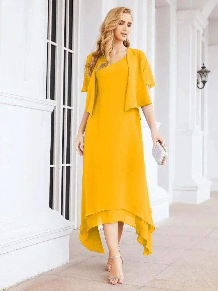 Sunnderly Two-Piece A-line Mother of The Bride Dress Formal Party Gown Dress SY28073 - Image 3