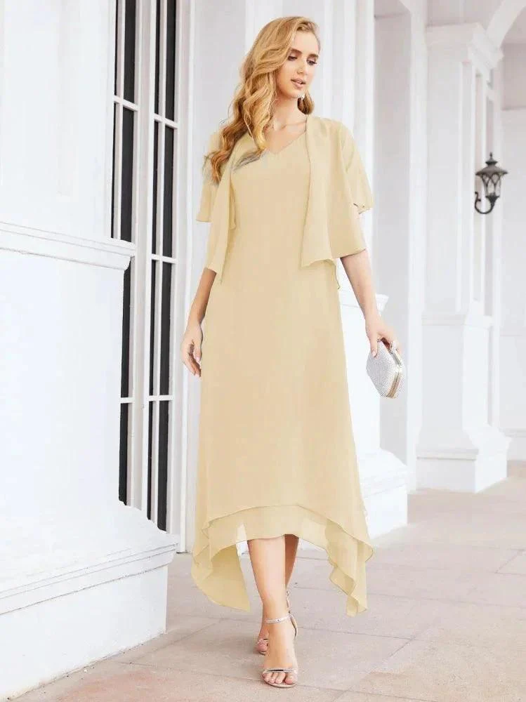 Sunnderly Two-Piece A-line Mother of The Bride Dress Formal Party Gown Dress SY28073 - Image 31
