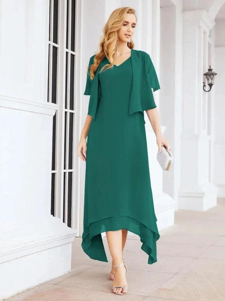 Sunnderly Two-Piece A-line Mother of The Bride Dress Formal Party Gown Dress SY28073 - Image 33