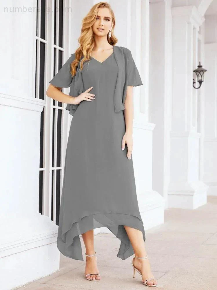 Sunnderly Two-Piece A-line Mother of The Bride Dress Formal Party Gown Dress SY28073 - Image 40