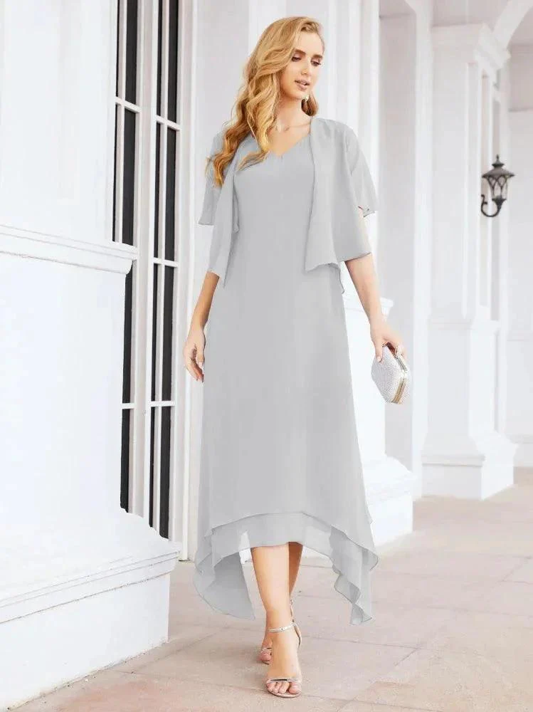 Sunnderly Two-Piece A-line Mother of The Bride Dress Formal Party Gown Dress SY28073 - Image 53