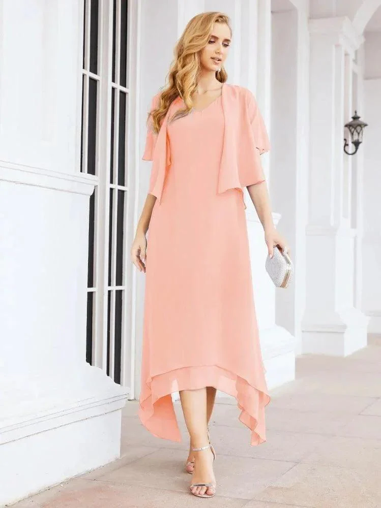Sunnderly Two-Piece A-line Mother of The Bride Dress Formal Party Gown Dress SY28073 - Image 57