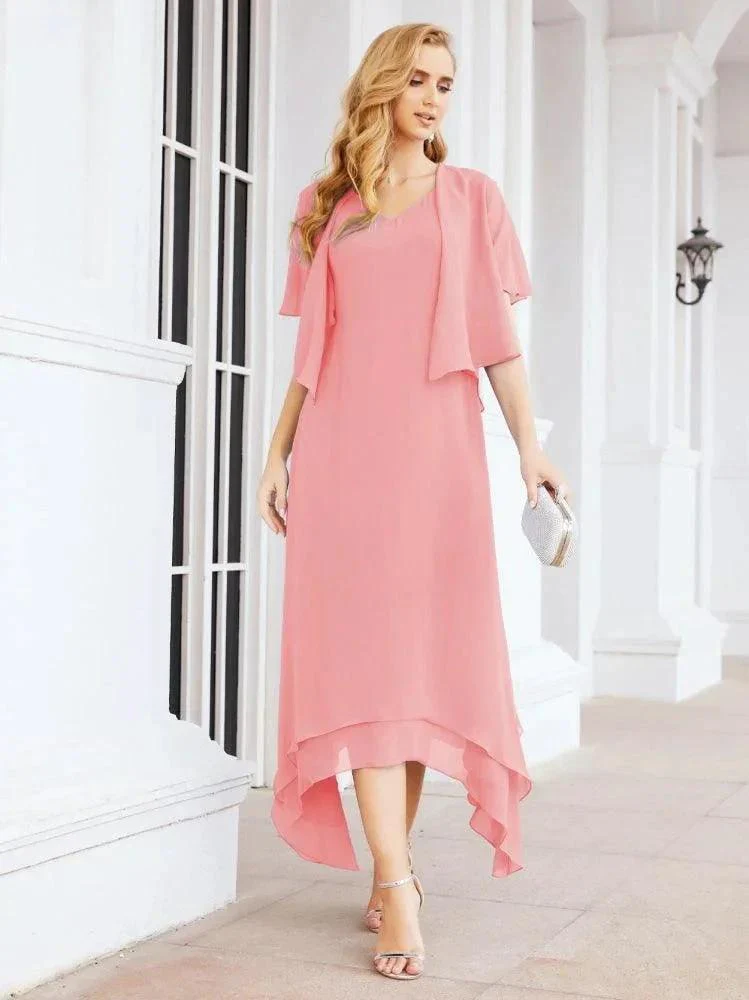 Sunnderly Two-Piece A-line Mother of The Bride Dress Formal Party Gown Dress SY28073 - Image 59