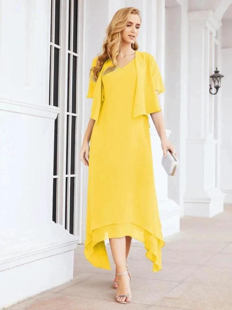 Sunnderly Two-Piece A-line Mother of The Bride Dress Formal Party Gown Dress SY28073 - Image 65