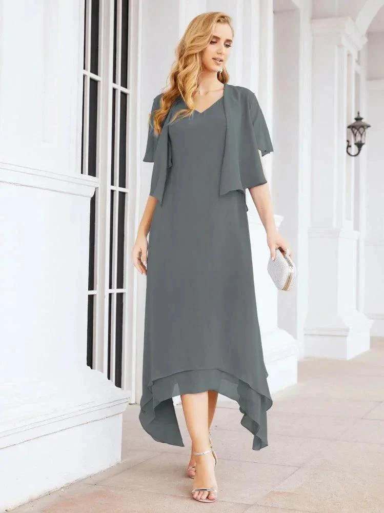 Sunnderly Two-Piece A-line Mother of The Bride Dress Formal Party Gown Dress SY28073 - Image 75