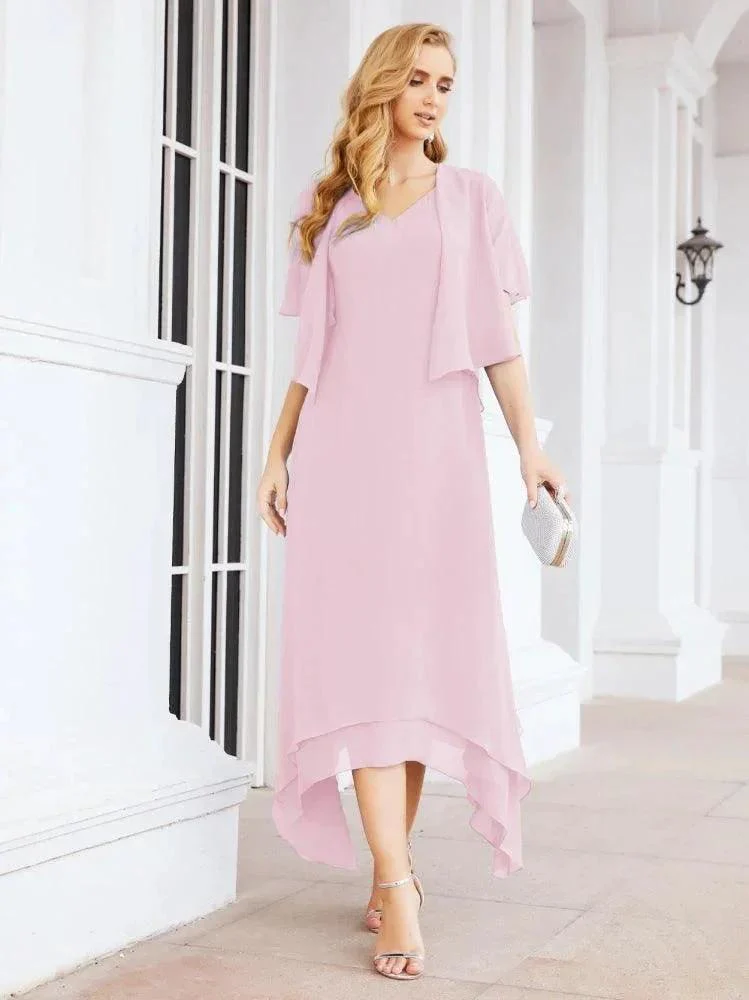Sunnderly Two-Piece A-line Mother of The Bride Dress Formal Party Gown Dress SY28073 - Image 77