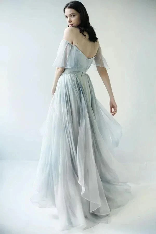Off Shoulder Unique Design Most Popular Long Prom Dresses Bridal Gowns WD500 - Image 3