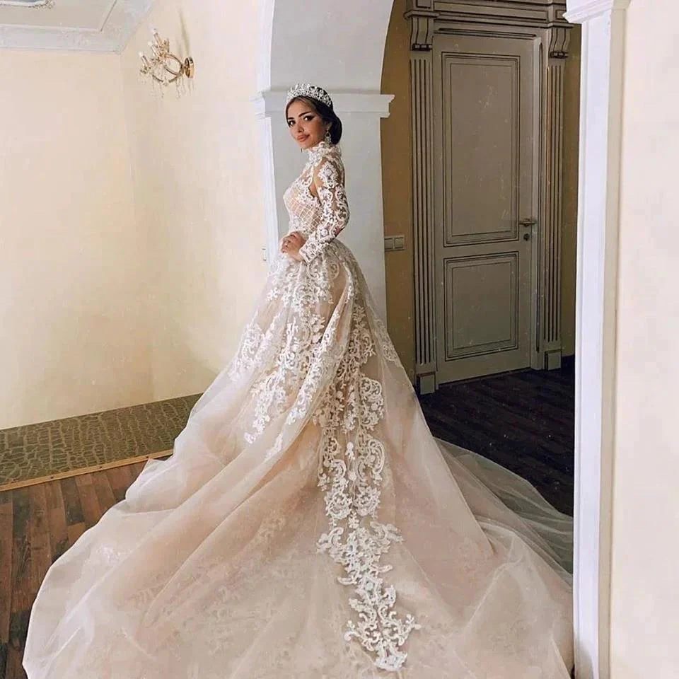 Gorgeous Sweetheart Lace Tulle Mermaid Spring Summer Wedding Dress - Image 3