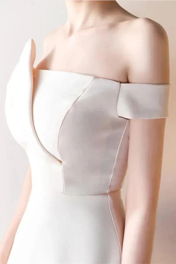 Off-the-Shoulder Pick-Ups A-Line Mini Homecoming Dress Party Dress PG147 - Image 3