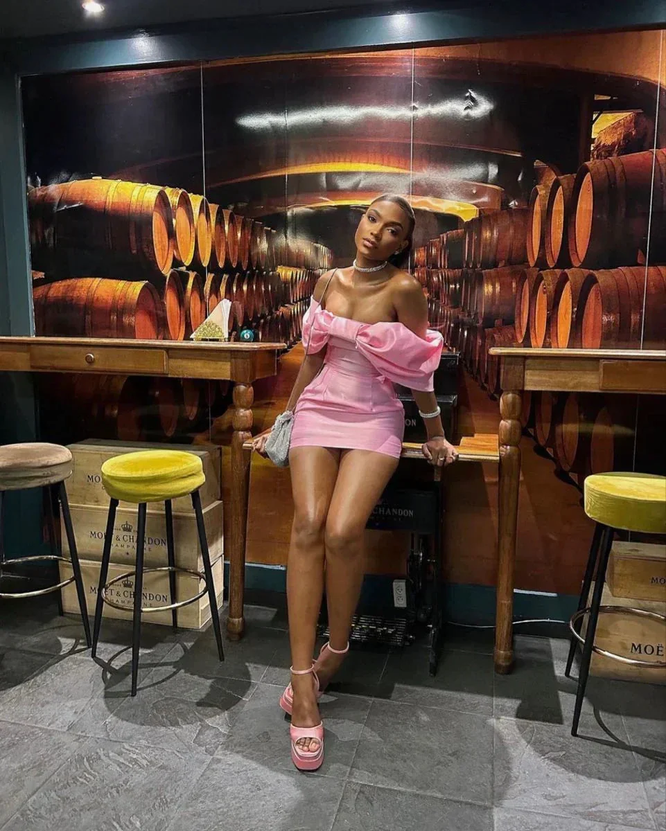 Off The Shoulder Pink Homecoming Dress Short Homecoming Dress Y1974 - Image 3