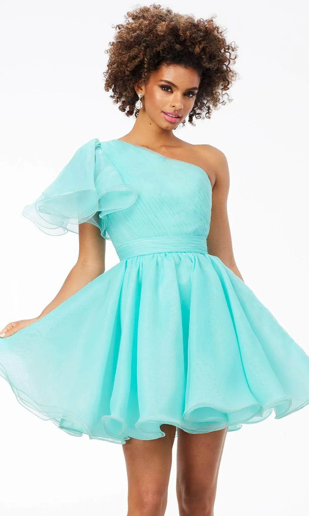 One Flutter Sleeve Cocktail Dress SYH108 - Image 3