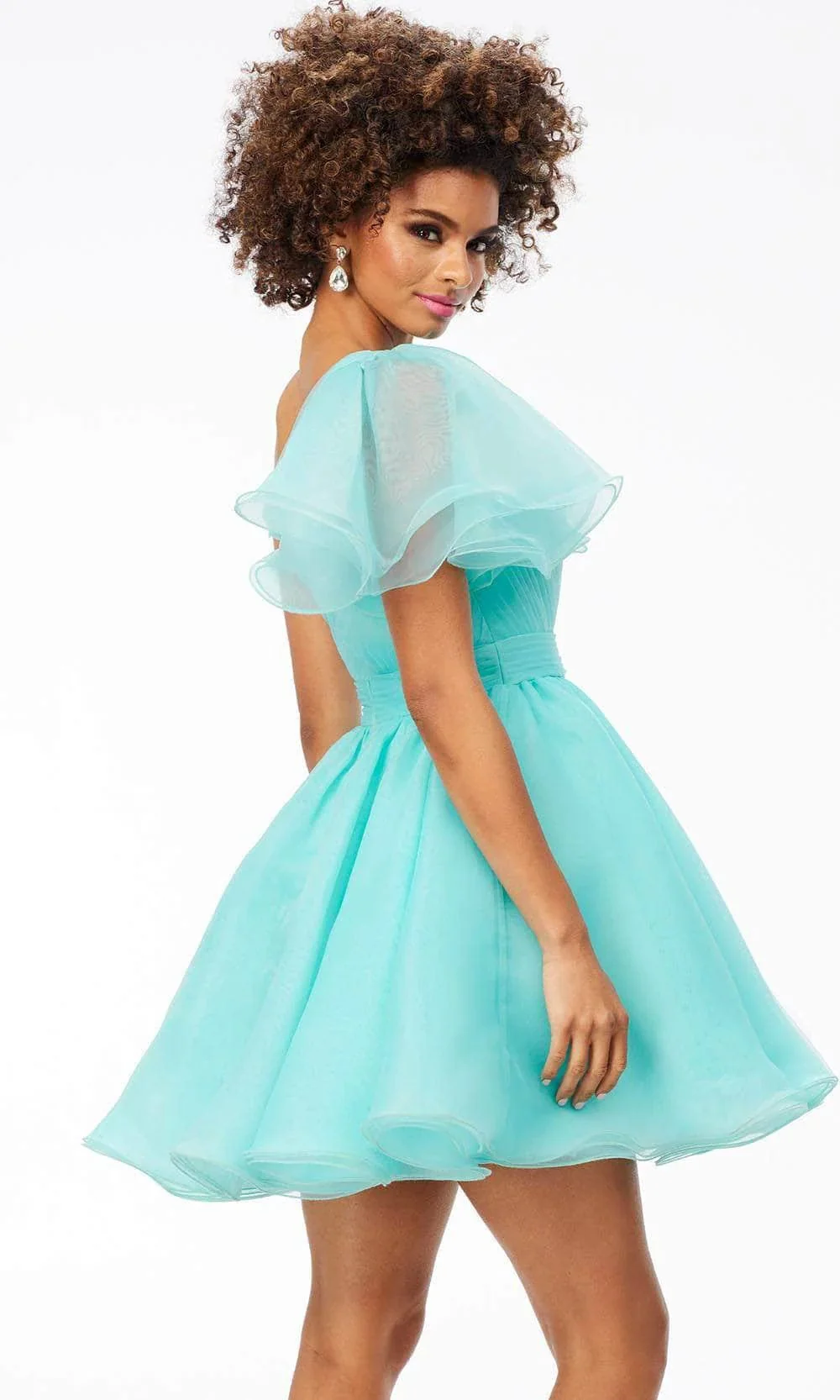 One Flutter Sleeve Cocktail Dress SYH108 - Image 4