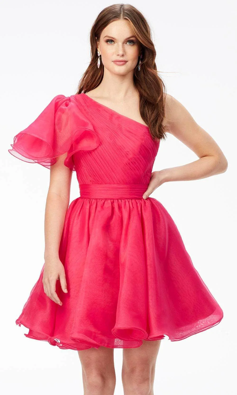 One Flutter Sleeve Cocktail Dress SYH108 - Image 5