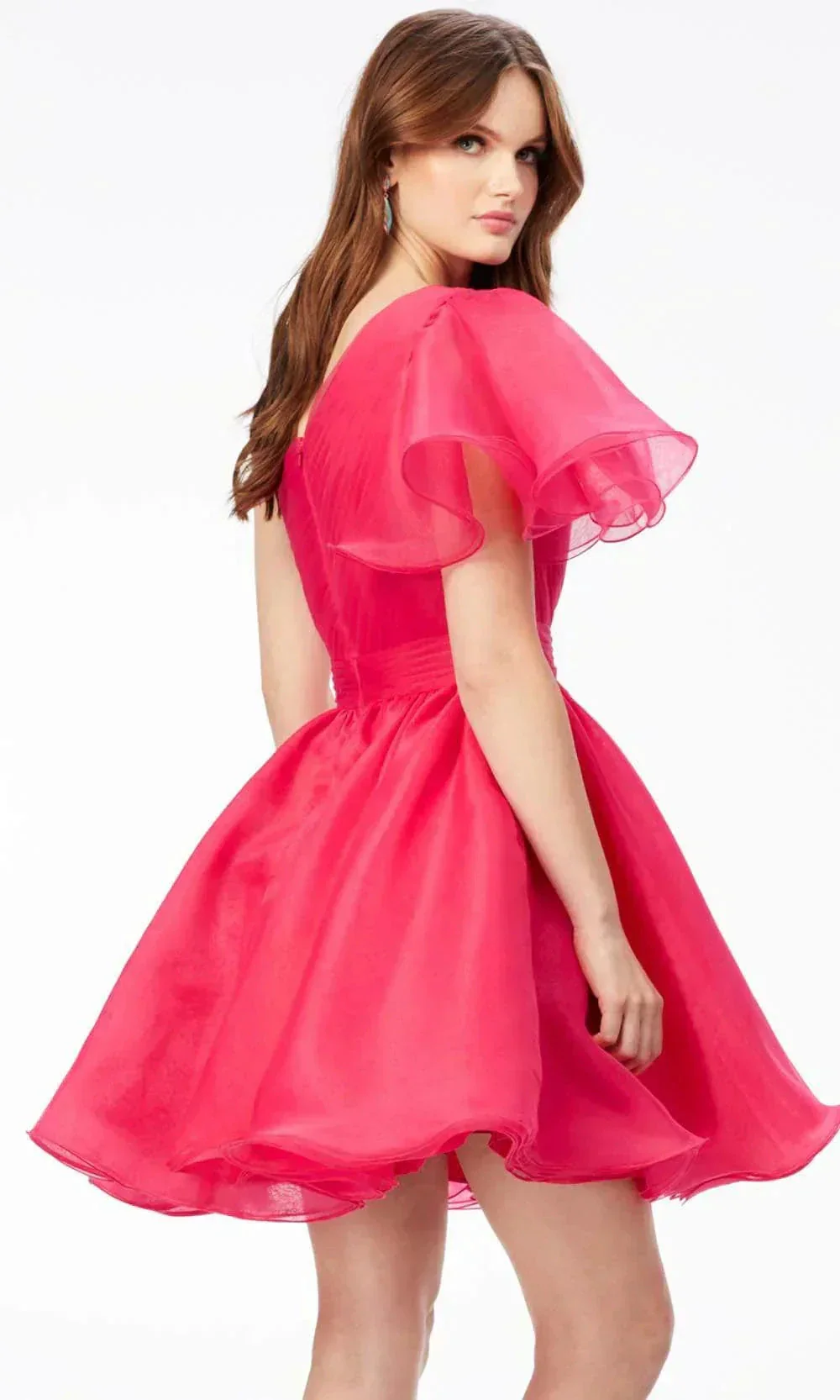 One Flutter Sleeve Cocktail Dress SYH108 - Image 6