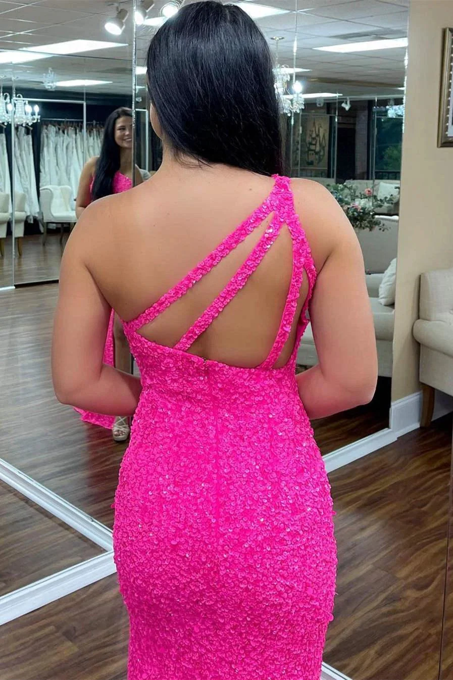 Sequin Maxi Dress Slim Fit Prom Dresses SYP106 - Image 2