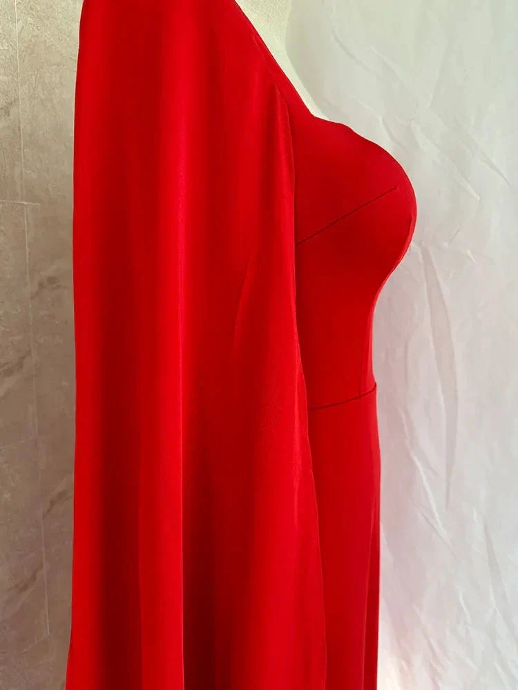 Party Evening Dresses Women Casual Strapless Red Banquet Maxi Wedding Dresses for Female Y4991 - Image 3