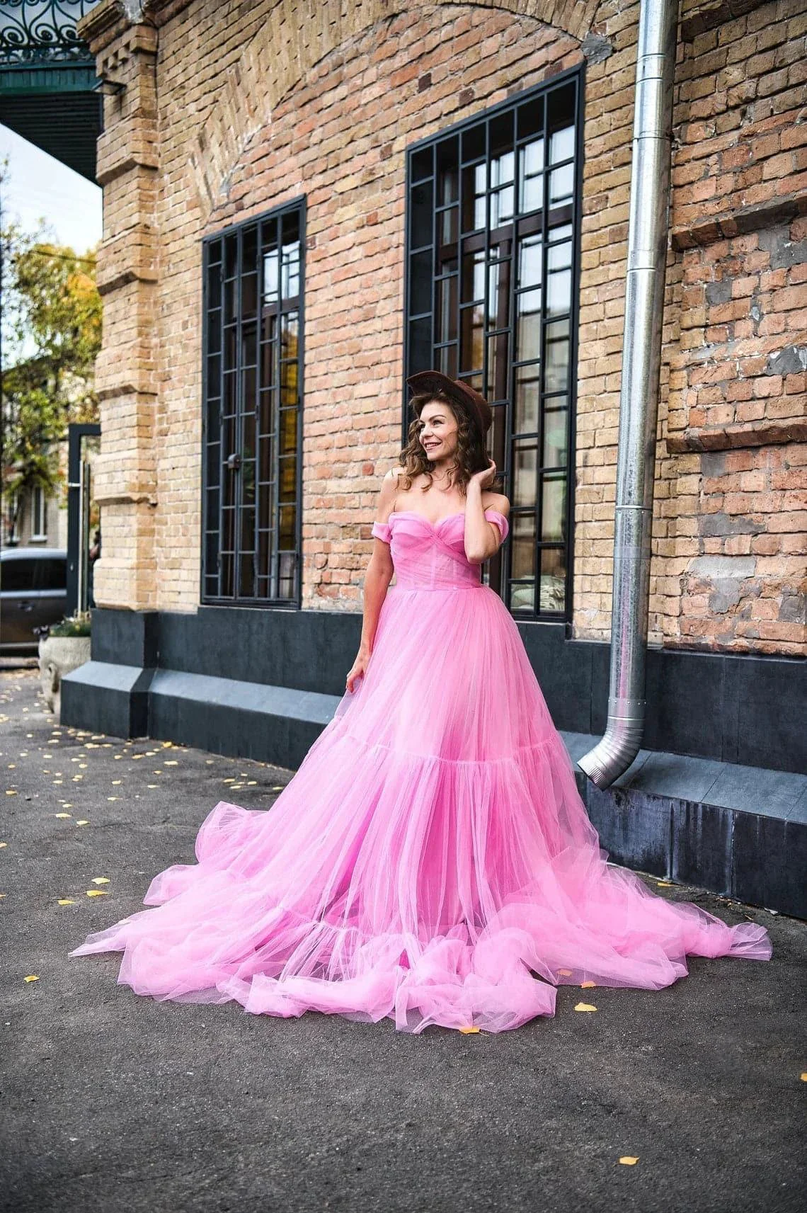 Pink tulle dress & Pink birthday dress 2025 SY035 - Image 3