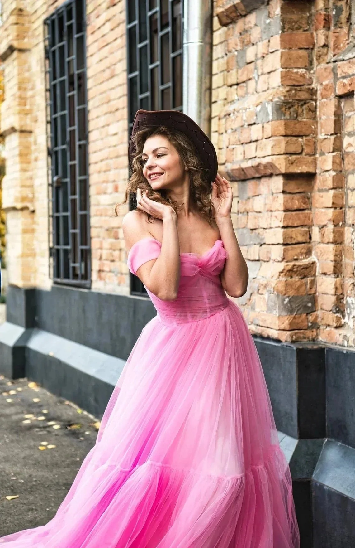 Pink tulle dress & Pink birthday dress 2025 SY035 - Image 4