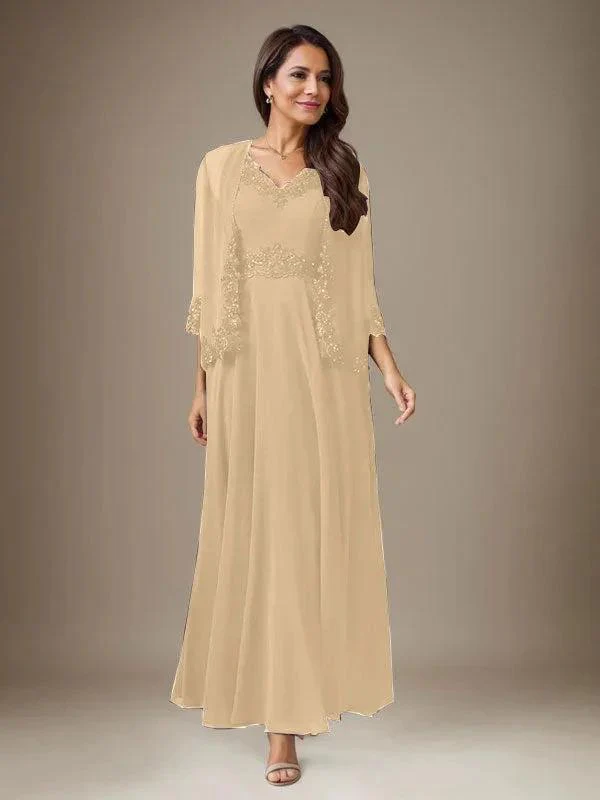 Plum A-Line Sequins Chiffon Dress - Image 10