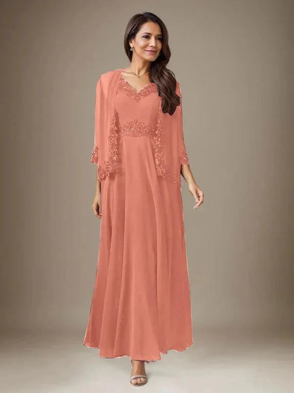 Plum A-Line Sequins Chiffon Dress - Image 11