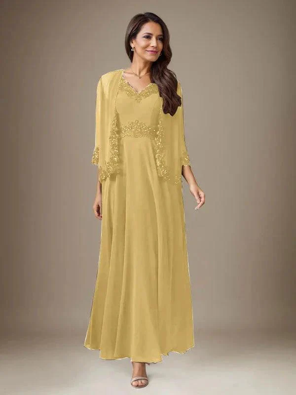 Plum A-Line Sequins Chiffon Dress - Image 14