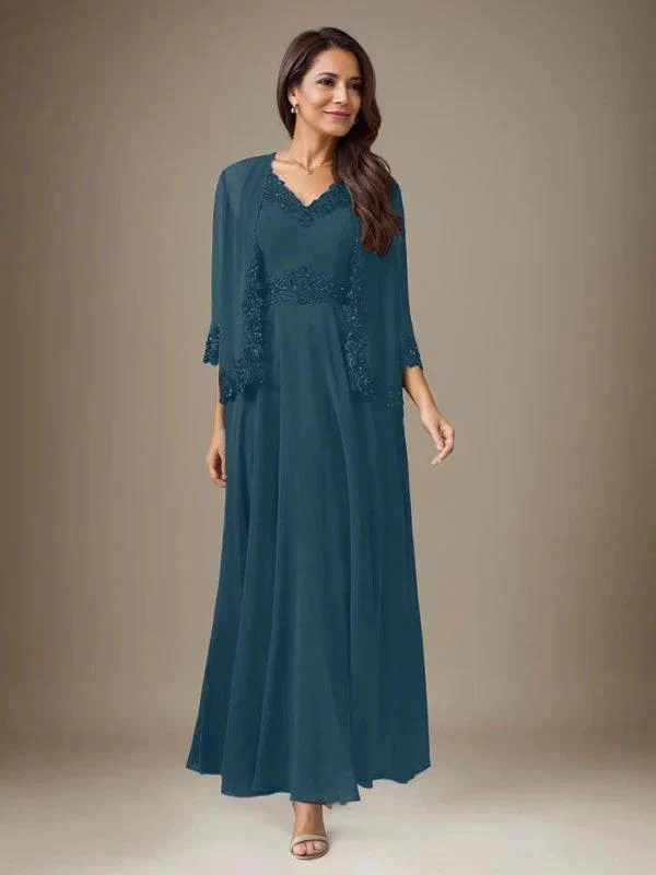 Plum A-Line Sequins Chiffon Dress - Image 20