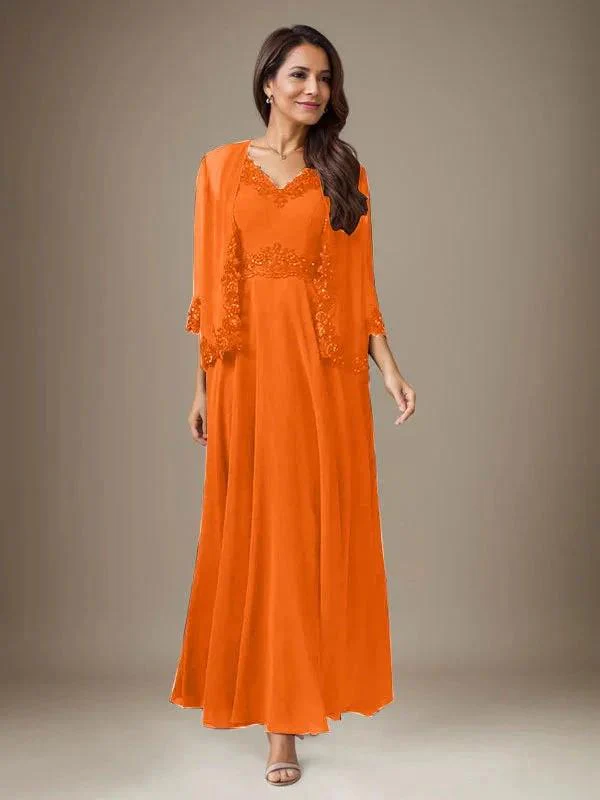 Plum A-Line Sequins Chiffon Dress - Image 36