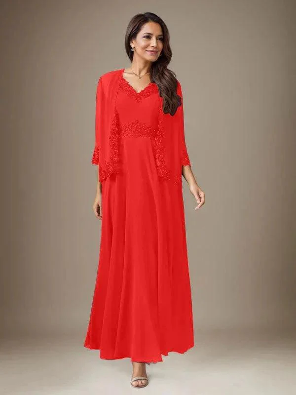 Plum A-Line Sequins Chiffon Dress - Image 39