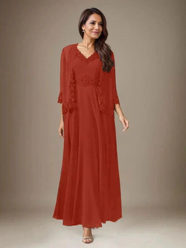 Plum A-Line Sequins Chiffon Dress - Image 40