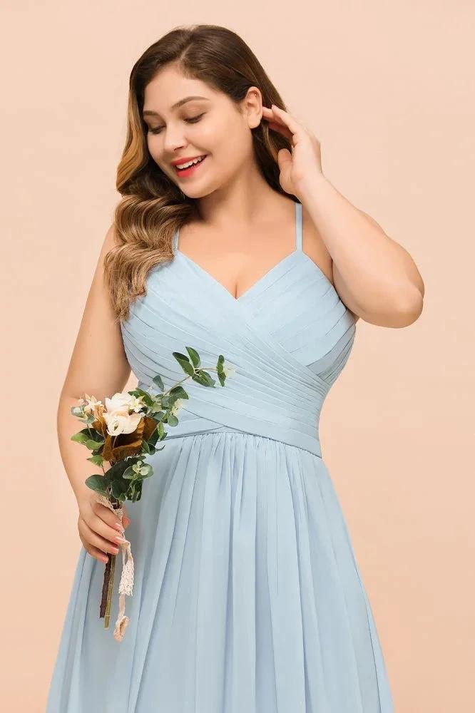 Plus Size Bridesmaid Dress Sweetheart Floor Length A-line Maid of Honor Dress - Image 8