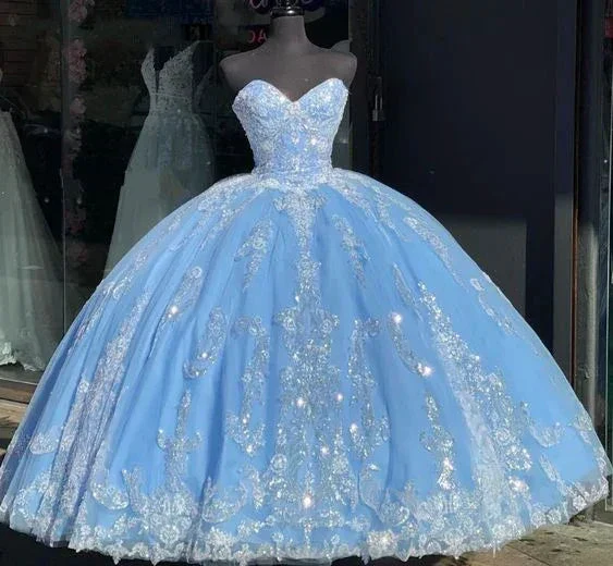 Princess Sweetheart Quinceanera Dresses Ball Gown Lace-Up Sweet 15 16 Dress Y6071 - Image 2