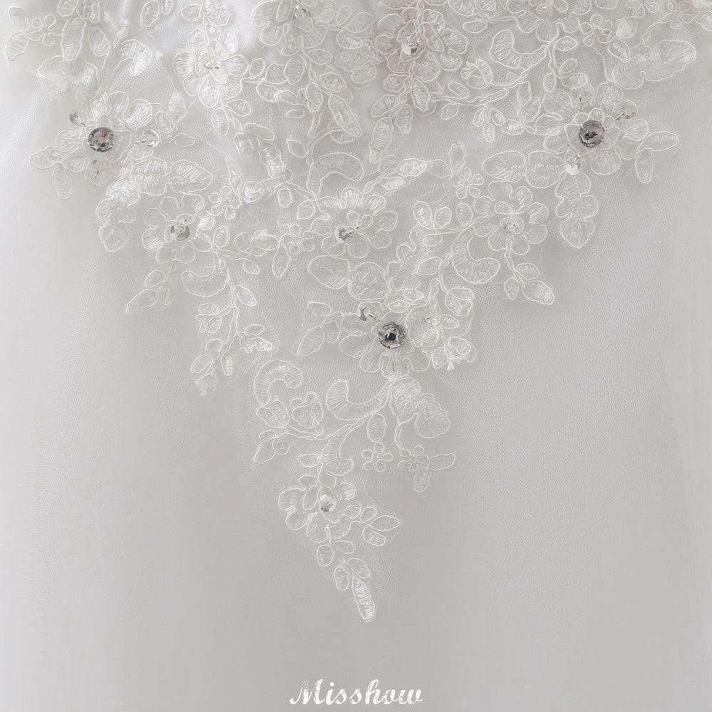 Princess Sweetheart Tulle Wedding Dress With Lace - Image 2