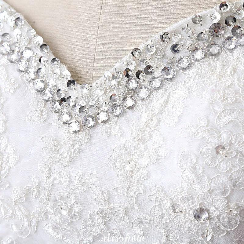 Princess Sweetheart Tulle Wedding Dress With Lace - Image 3