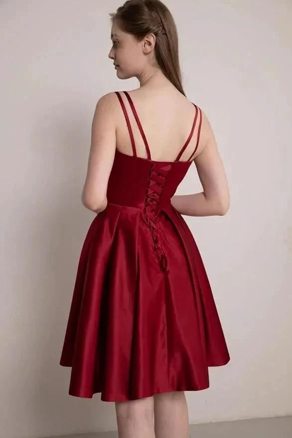 Prom Dress With Shorts Homecoming Dress with Pockets SYH80 - Image 2