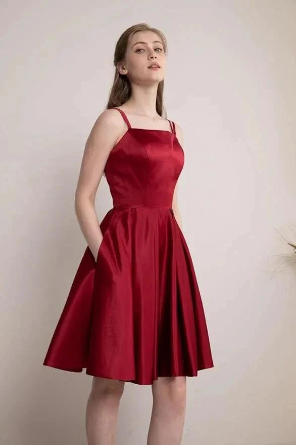 Prom Dress With Shorts Homecoming Dress with Pockets SYH80 - Image 3