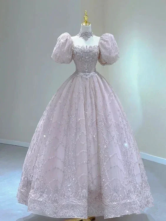 Puff Sleeve Appliques Quinceanera Dress,Sweet 16 Dress,Ball Gown Y2205 - Image 2