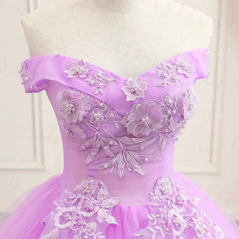 Purple Quinceanera Dress Classic Princess Ball Gown Y299 - Image 3