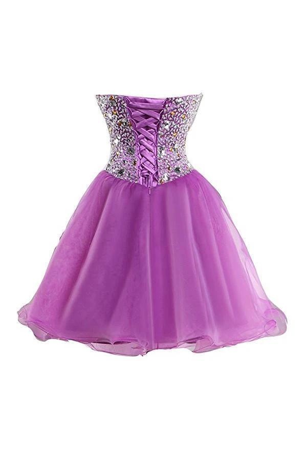 Purple Sweetheart Homecoming Dress Cocktail Dress Prom Dress PG049 - Image 4