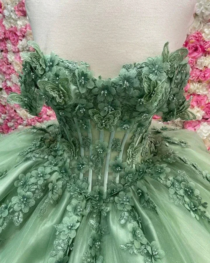 Quinceanera Dresses Ball Gown Birthday Party Dress Lace Up Graduation Gown Sweetheart de 15 anos Y3034 - Image 2