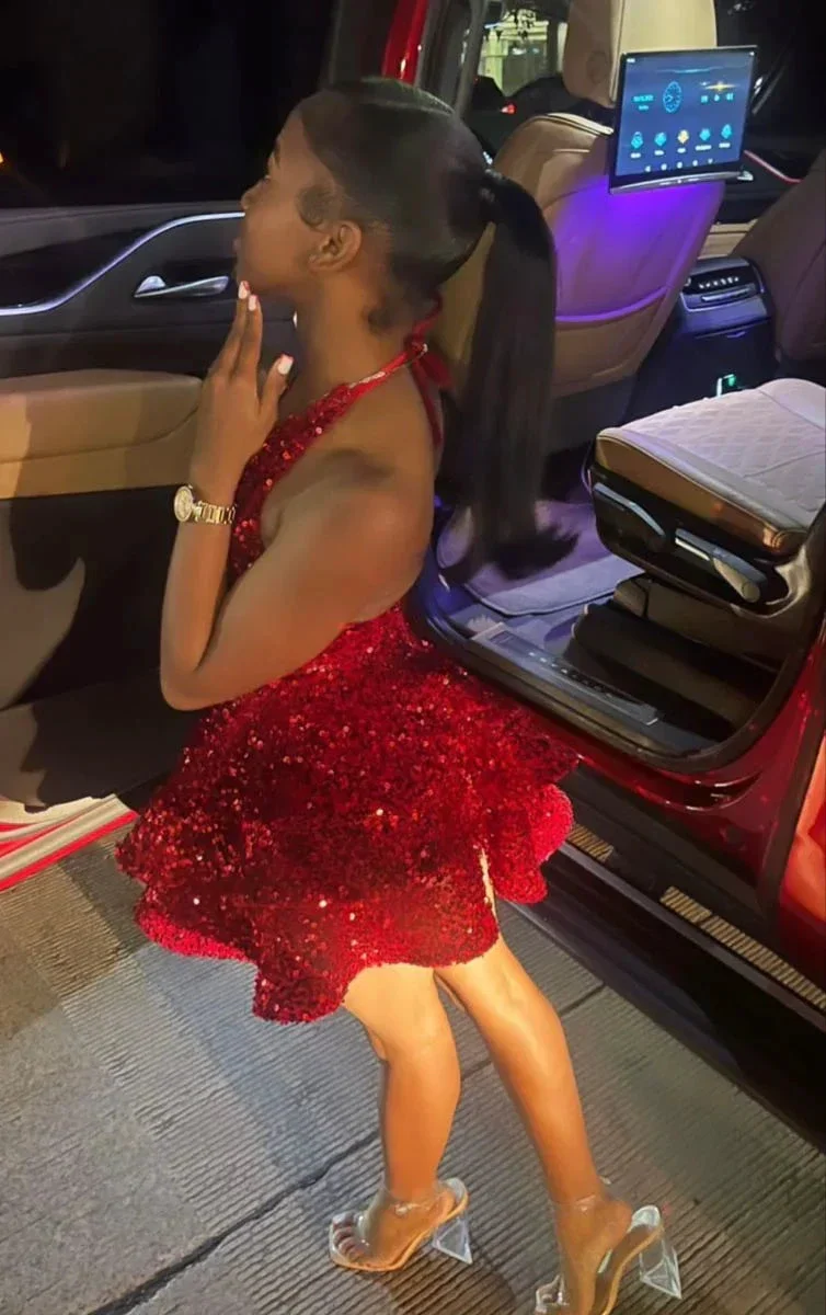 Red Sequin A-line Homecoming Dresses Sparkly Sequin Cocktail Dresses Y4239 - Image 2