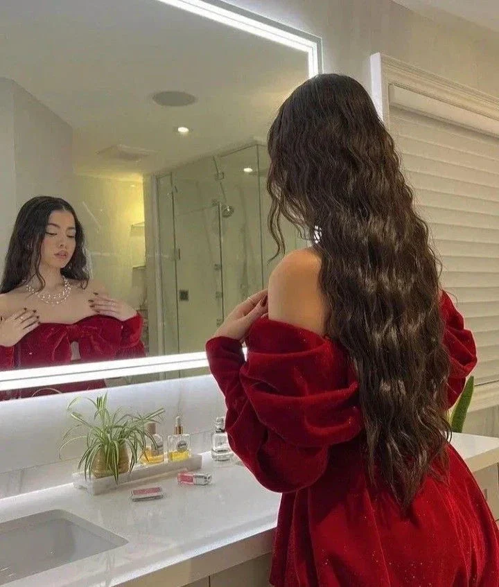 Red Velvet Off The Shoulder Mini Homecoming Dress Y4184 - Image 3