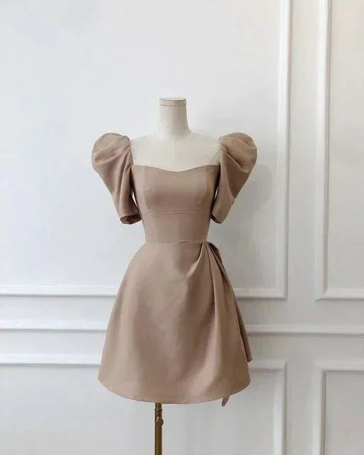 Retro Style White Homecoming Dress White Party Dress Y2433 - Image 3