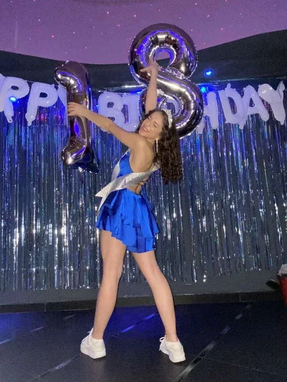 Royal Blue A-line Homecoming Dress 18th Birthday Party Dress Y6999 - Image 3