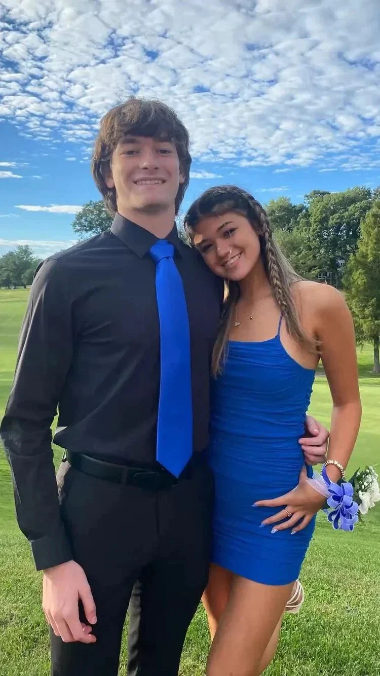 Royal Blue Sleeveless Dress Cute Homecoming Dress Mini Dress Y1619 - Image 2