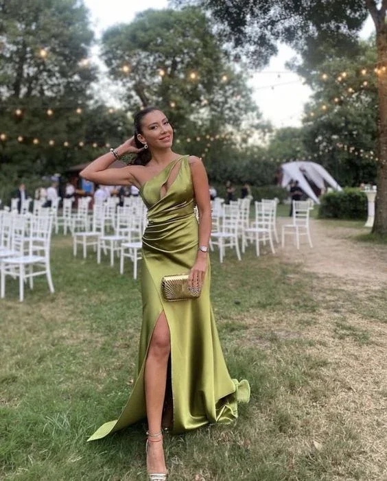 Sage Green Long Prom Dress Formal Evening Gowns Y7163 - Image 2